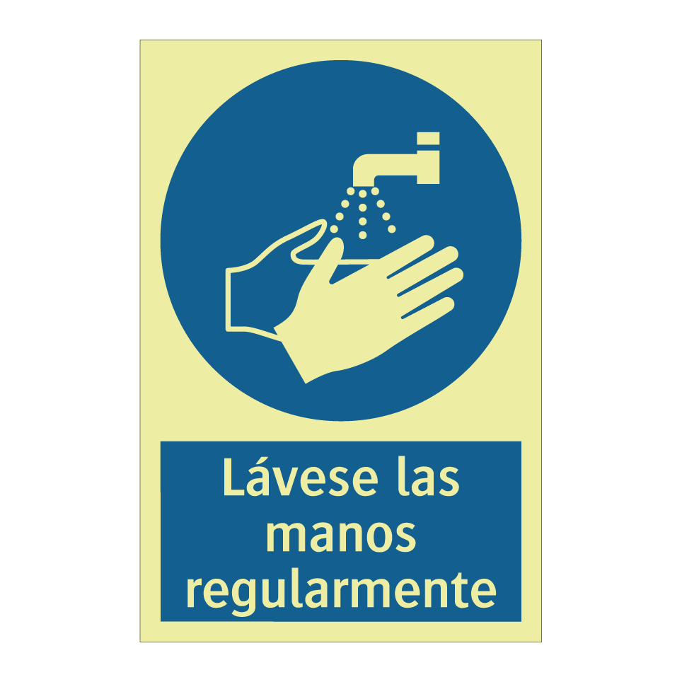 Lávese las manos regularmente