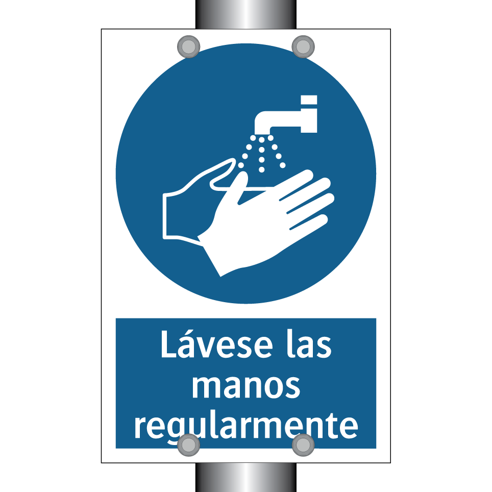 Lávese las manos regularmente