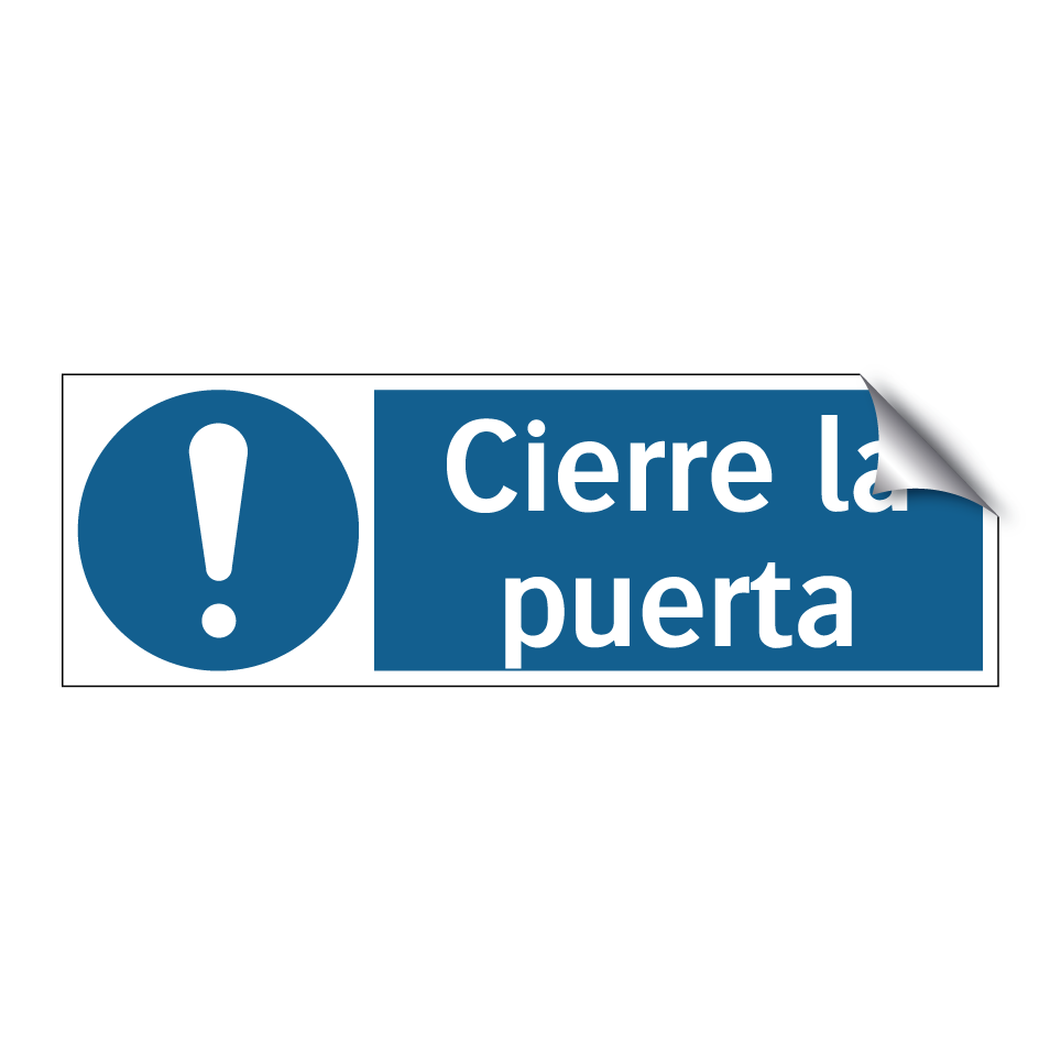 Cierre la puerta