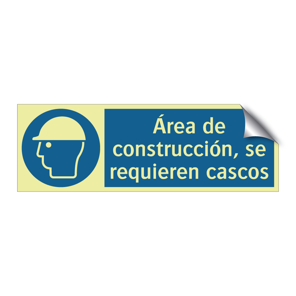 Área de construcción, se requieren cascos
