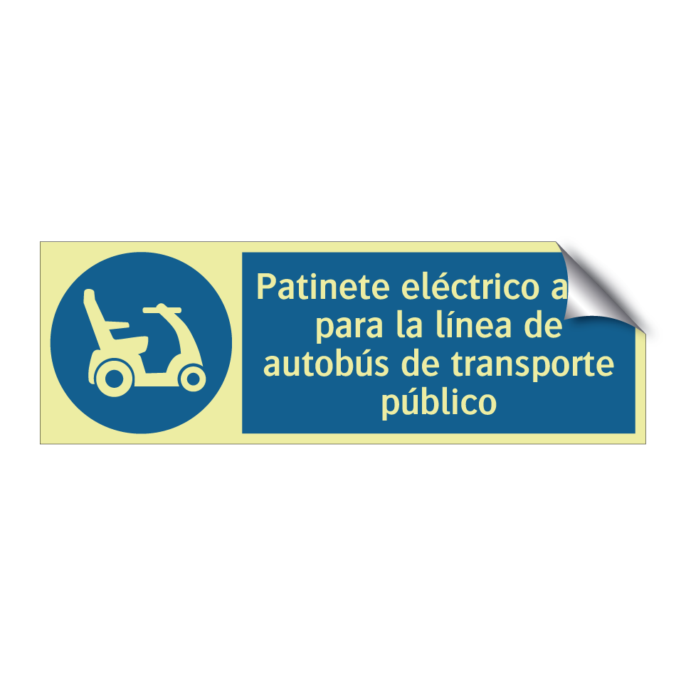 Patinete eléctrico apto para la línea de autobús de transporte público