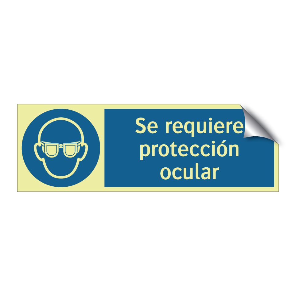 Se requiere protección ocular