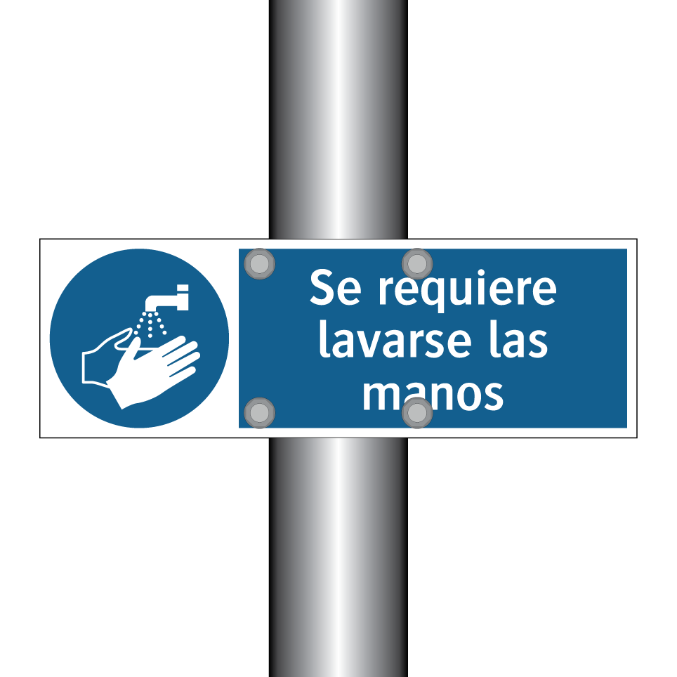 Se requiere lavarse las manos