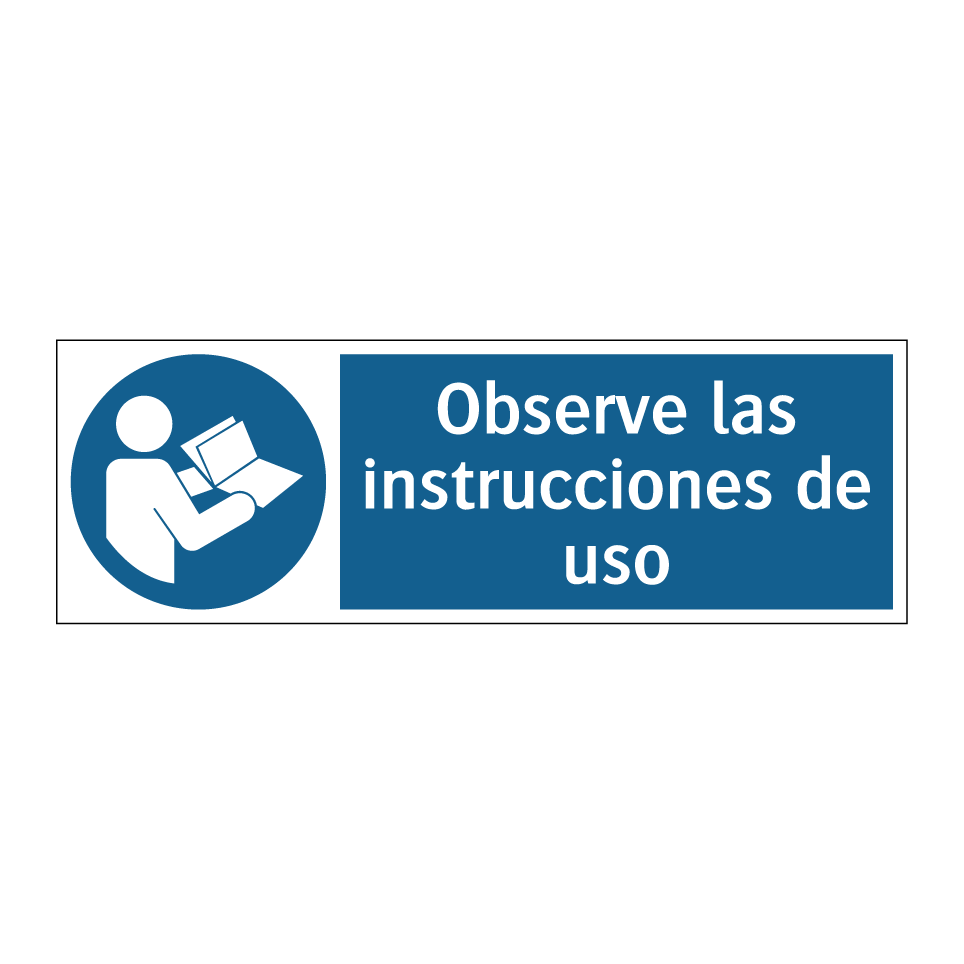 Observe las instrucciones de uso