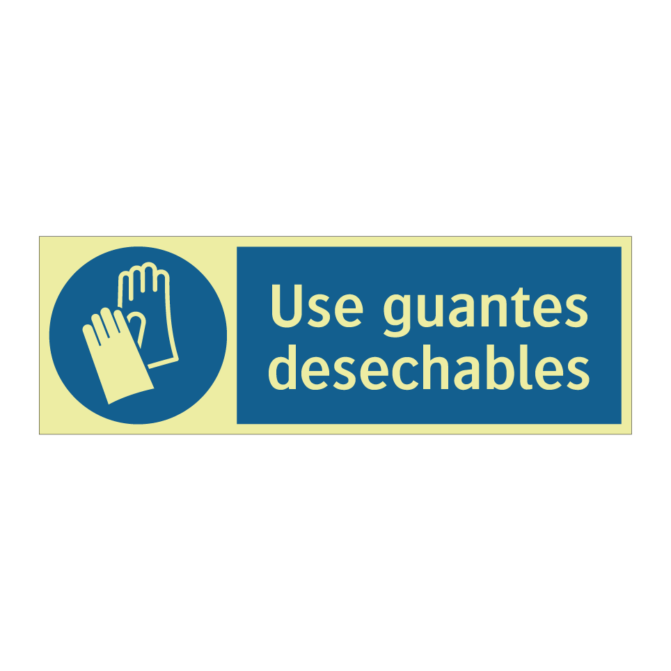 Use guantes desechables