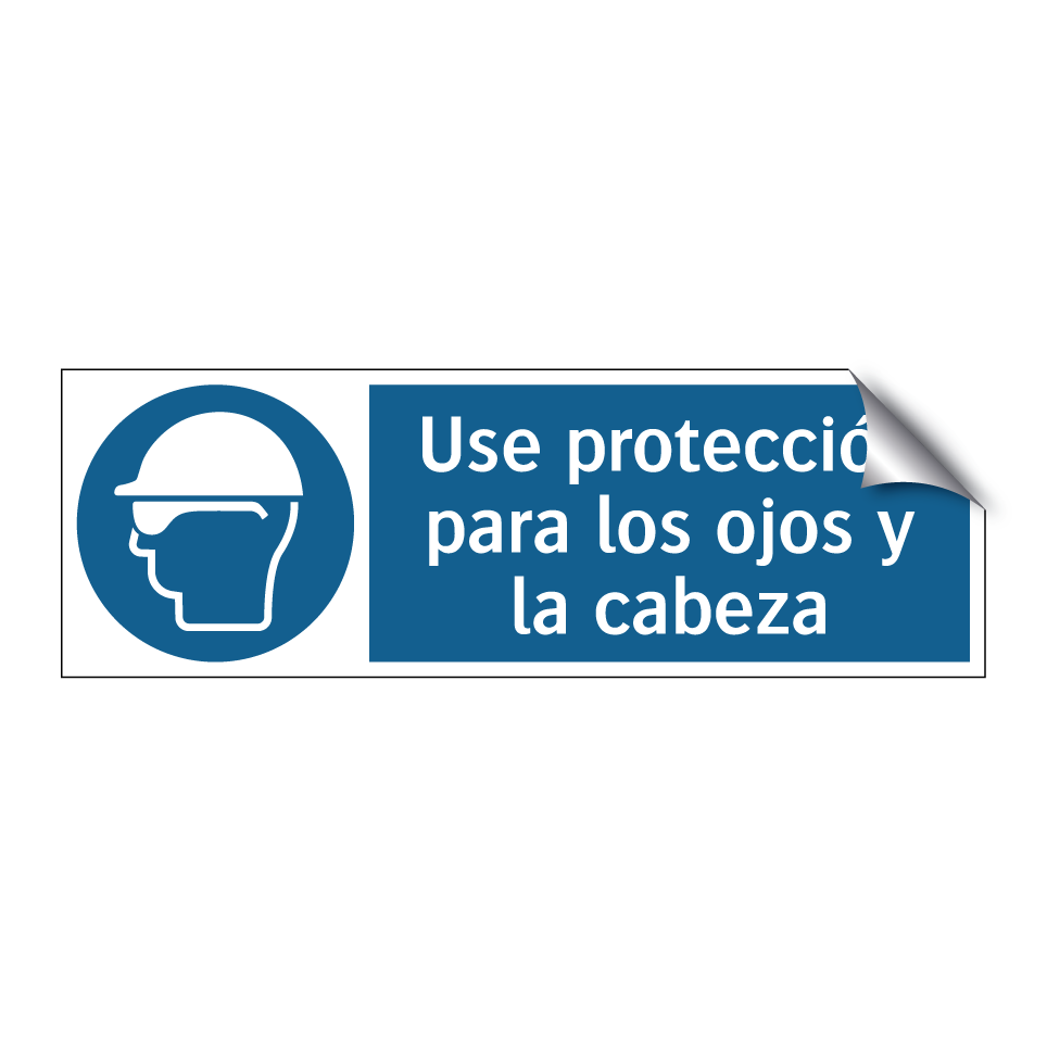 Use protección para los ojos y la cabeza