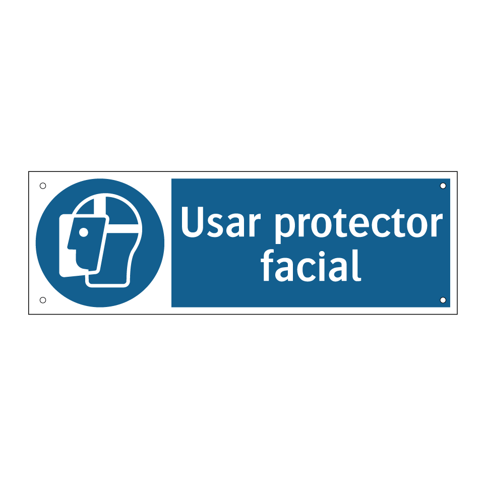 Usar protector facial