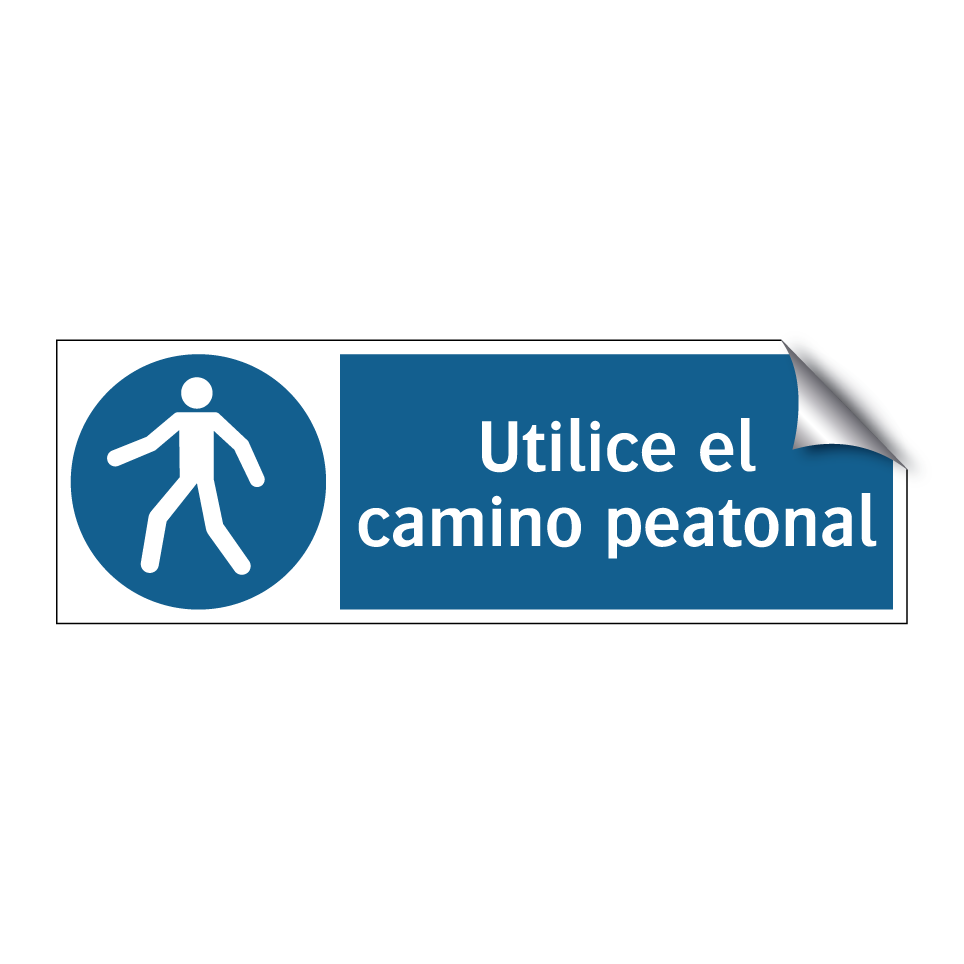 Utilice el camino peatonal