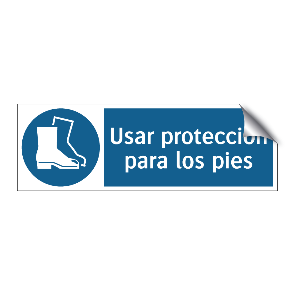 Usar protección para los pies