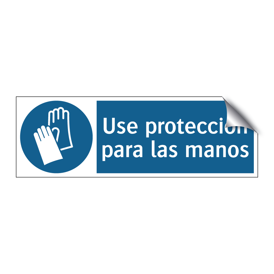 Use protección para las manos