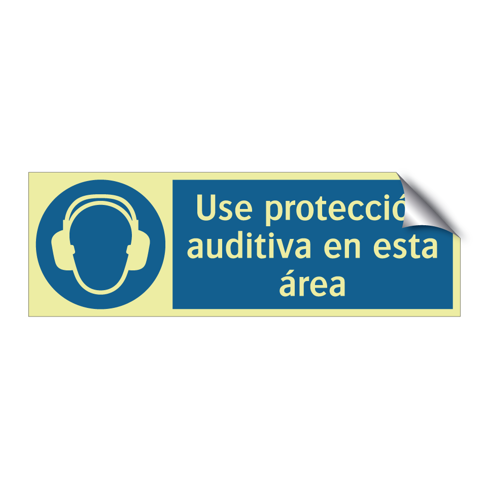 Use protección auditiva en esta área