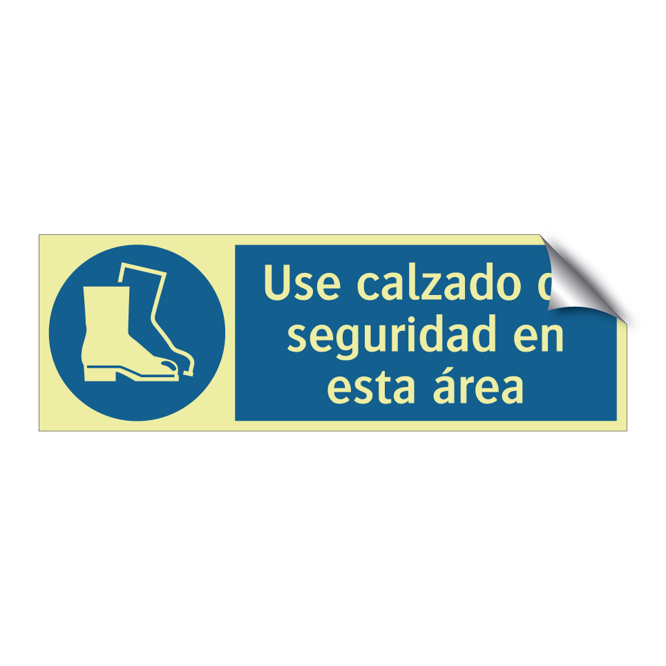 Use calzado de seguridad en esta área