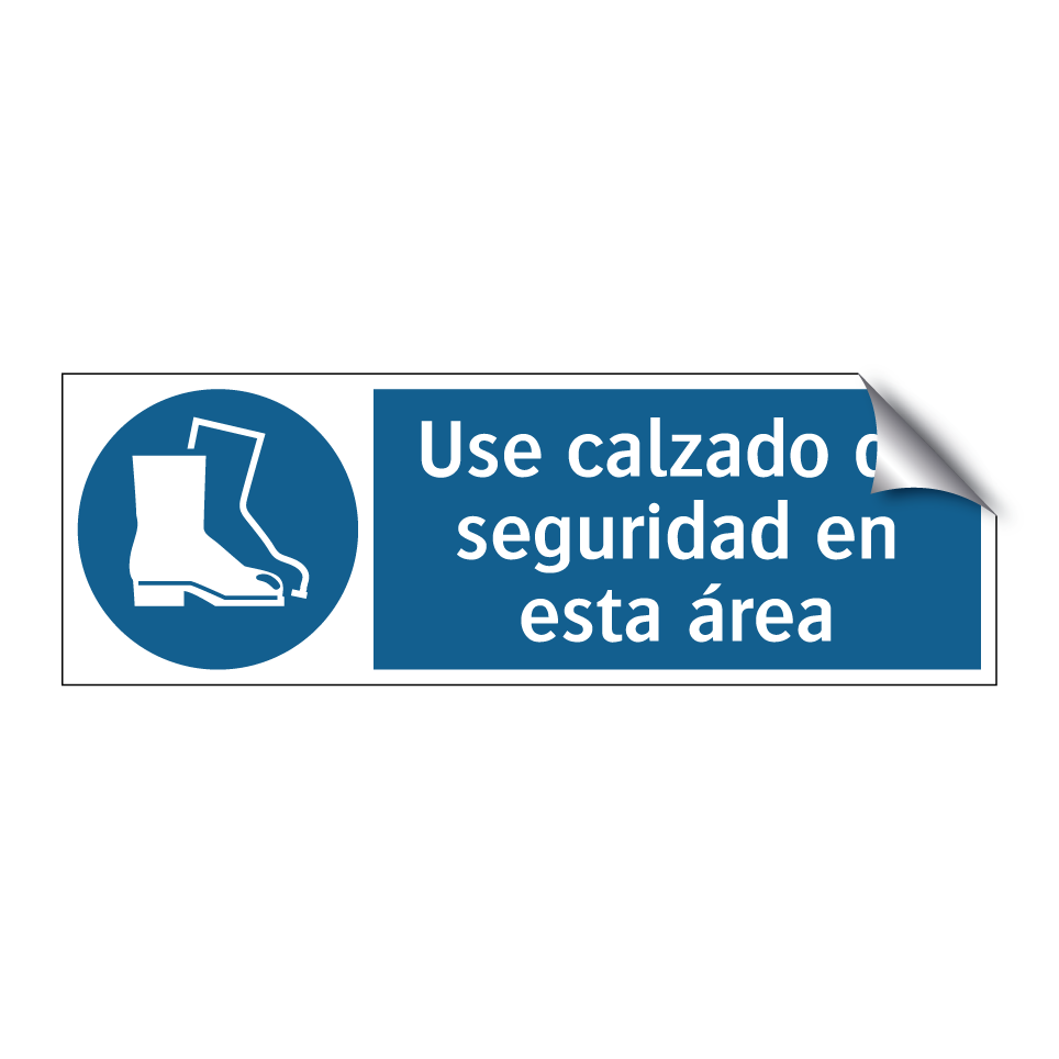 Use calzado de seguridad en esta área
