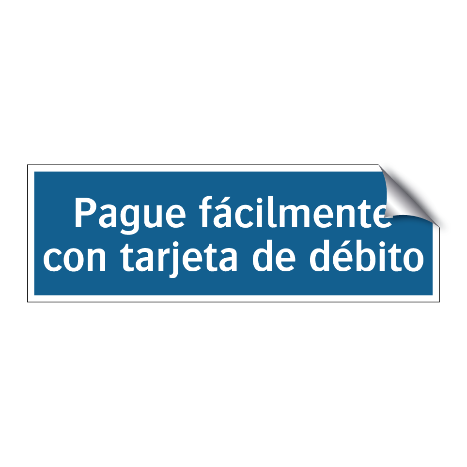 Pague fácilmente con tarjeta de débito