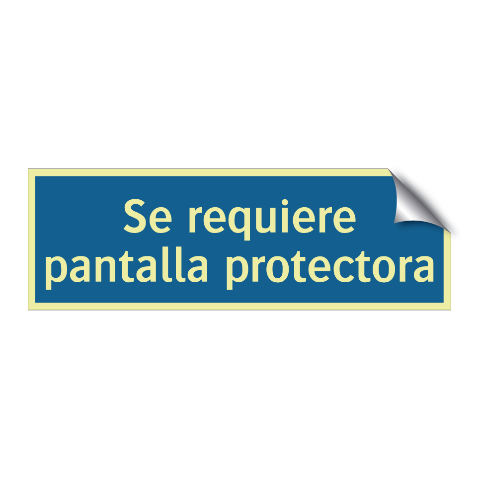 Se requiere pantalla protectora