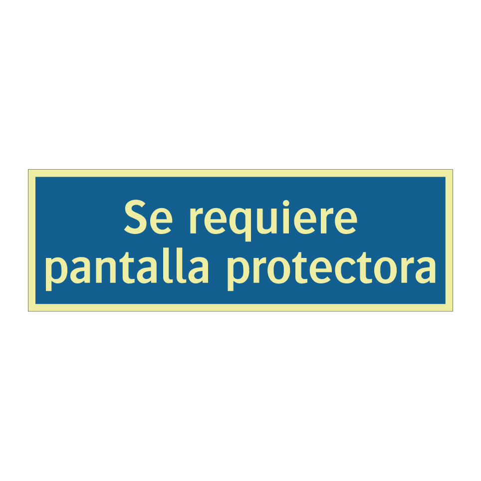 Se requiere pantalla protectora