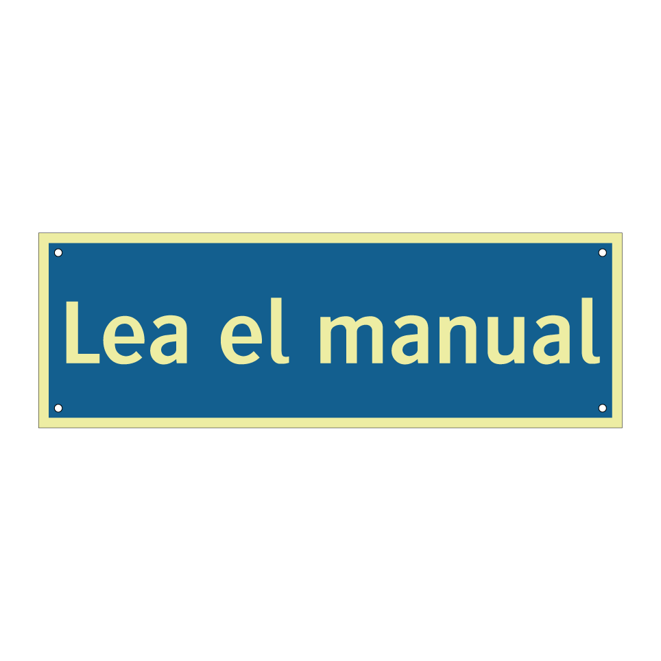 Lea el manual