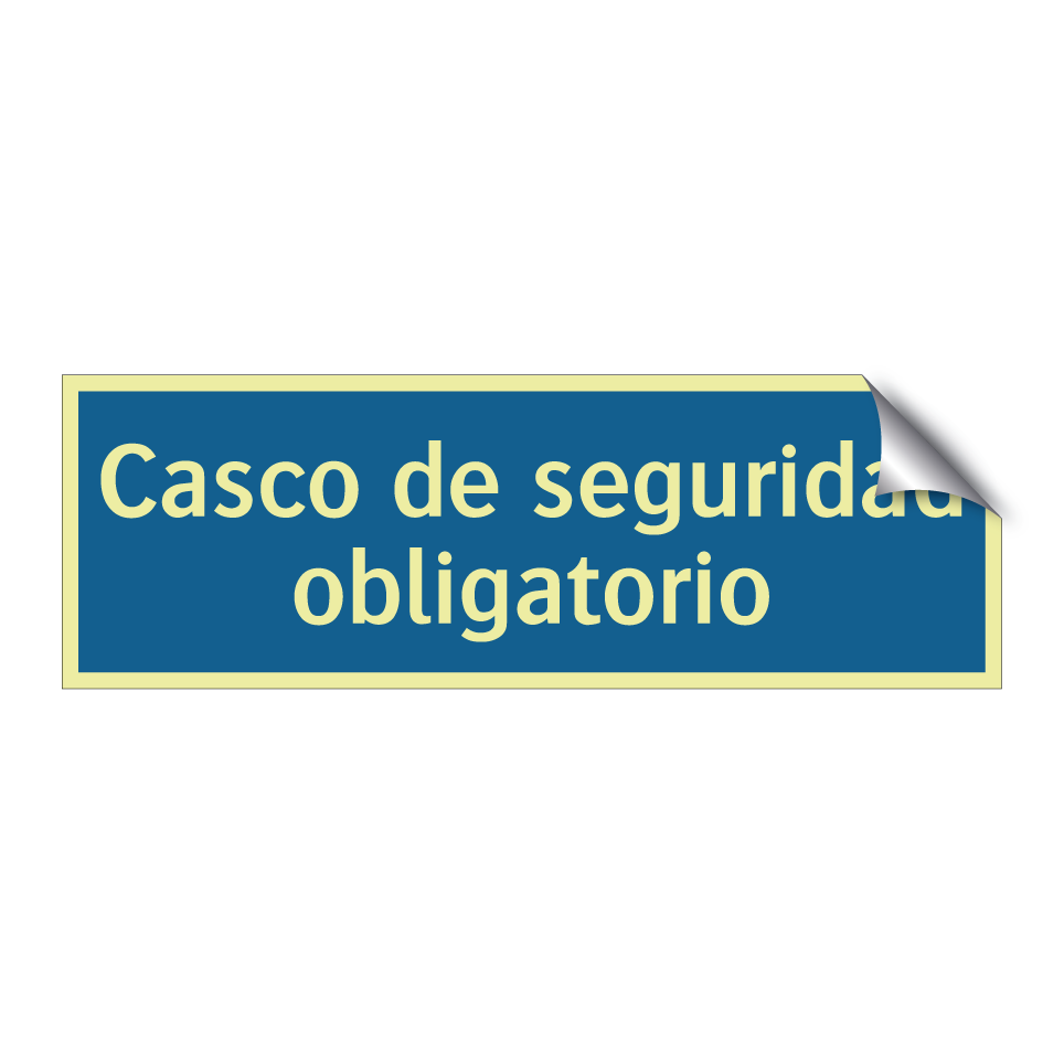 Casco de seguridad obligatorio