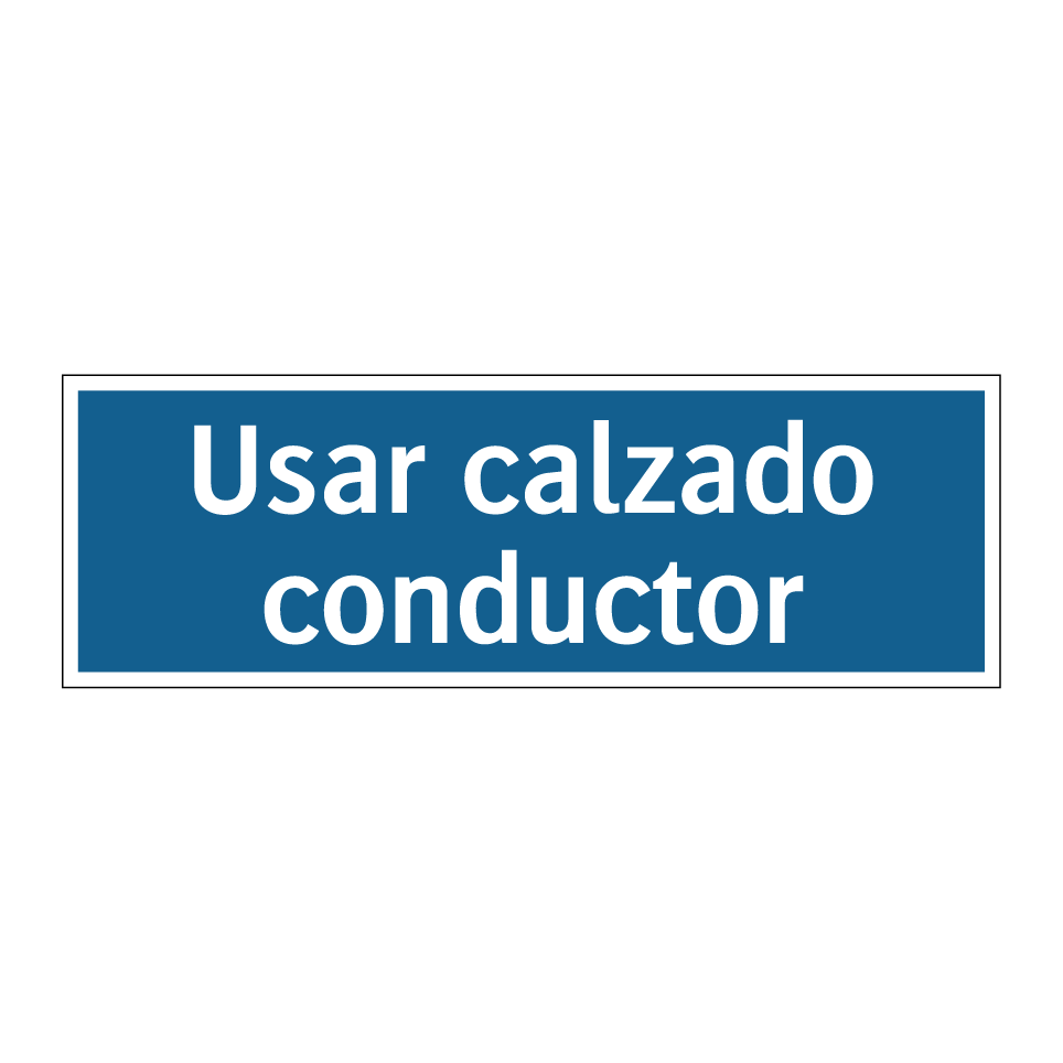 Usar calzado conductor