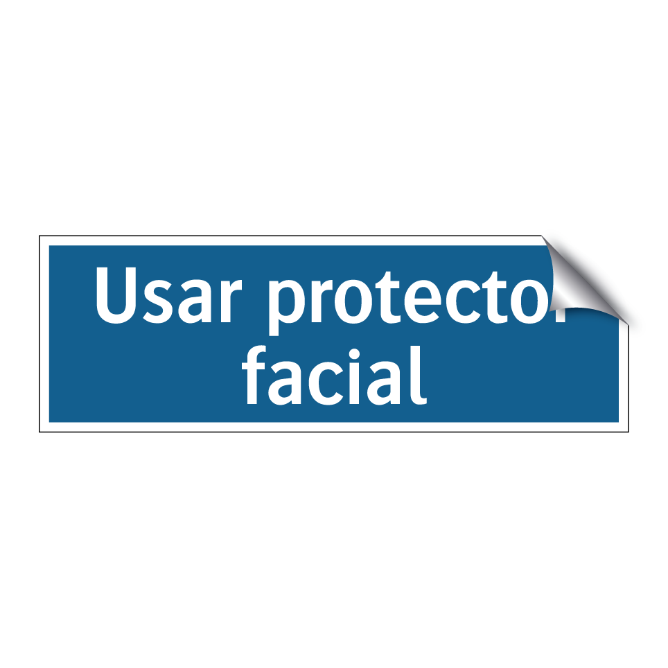 Usar protector facial
