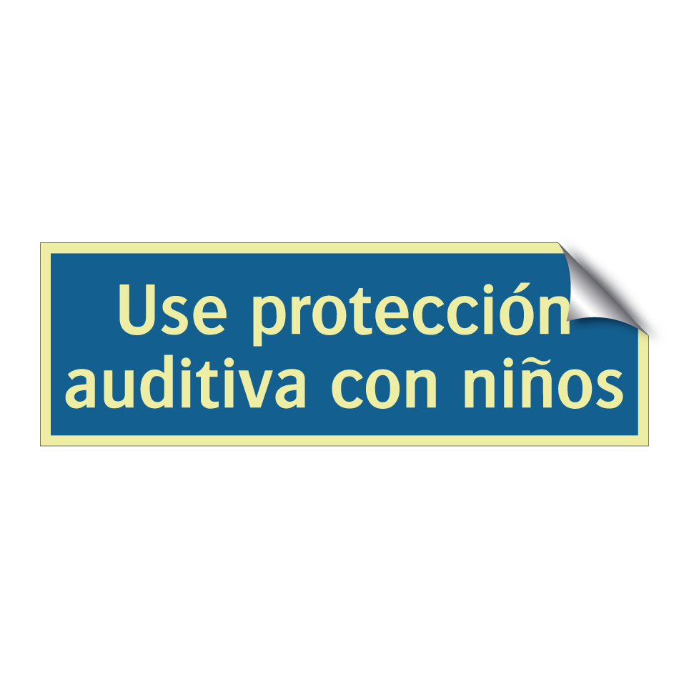 Use protección auditiva con niños