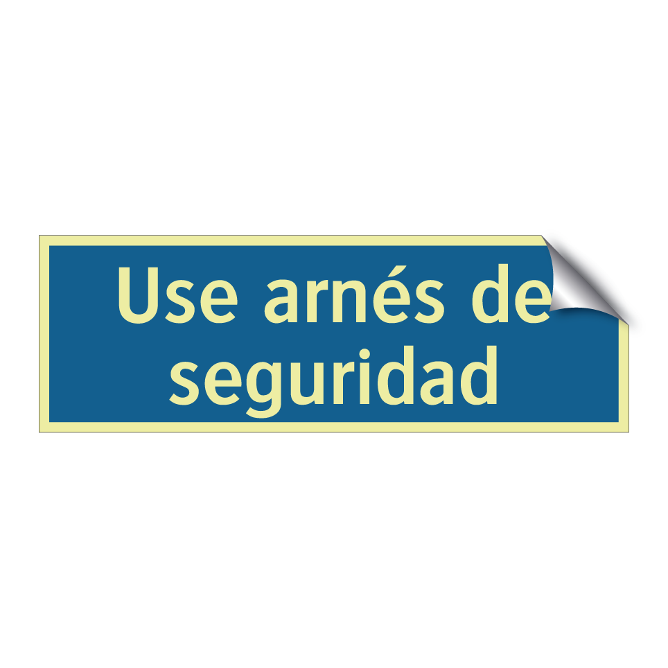 Use arnés de seguridad