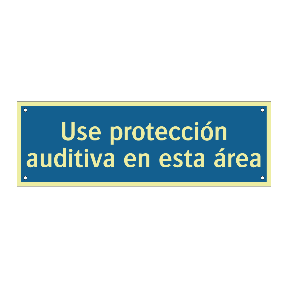 Use protección auditiva en esta área