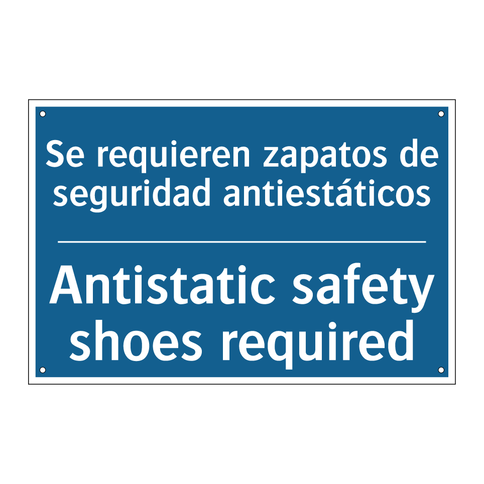 Se requieren zapatos de seguridad  /.../ - Antistatic safety shoes required /.../
