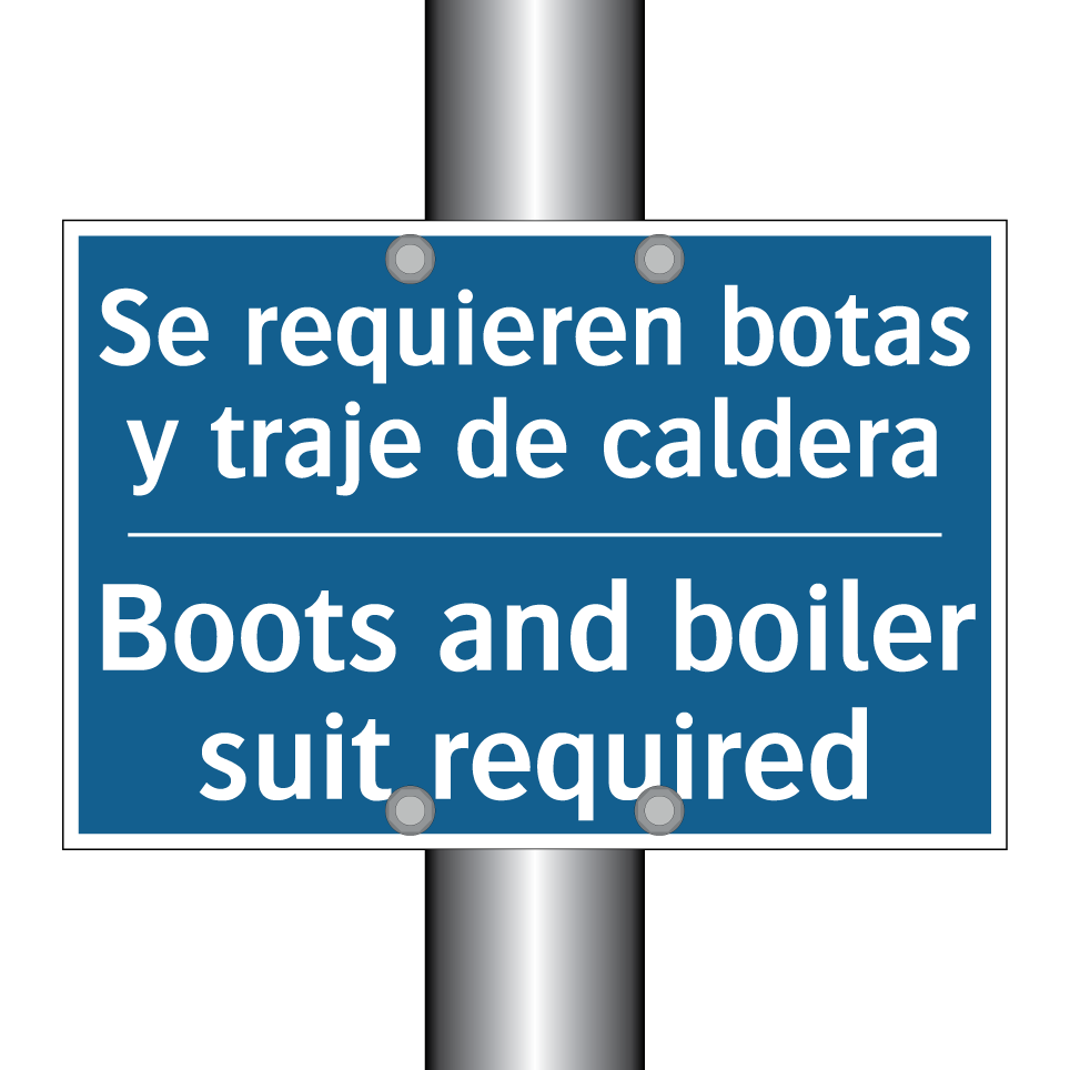 Se requieren botas y traje de  /.../ - Boots and boiler suit required