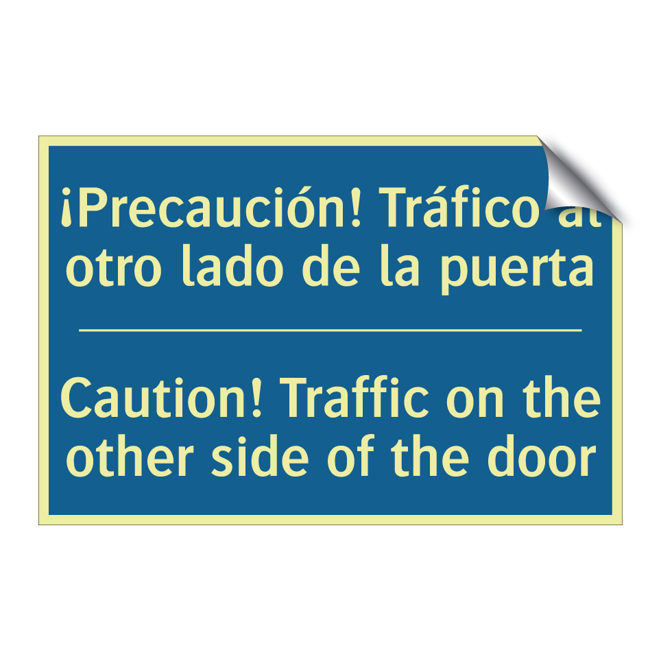 ¡Precaución! Tráfico al otro lado  /.../ - Caution! Traffic on the other  /.../