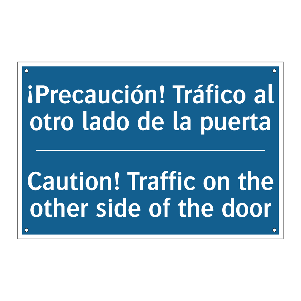 ¡Precaución! Tráfico al otro lado  /.../ - Caution! Traffic on the other  /.../