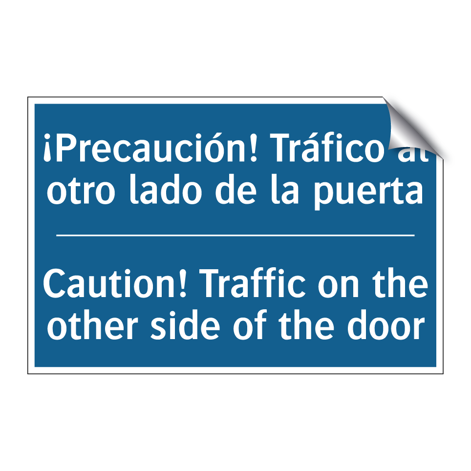 ¡Precaución! Tráfico al otro lado  /.../ - Caution! Traffic on the other  /.../