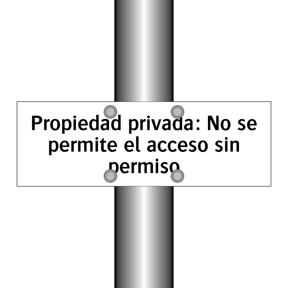 Propiedad privada: No se permite el acceso sin permiso