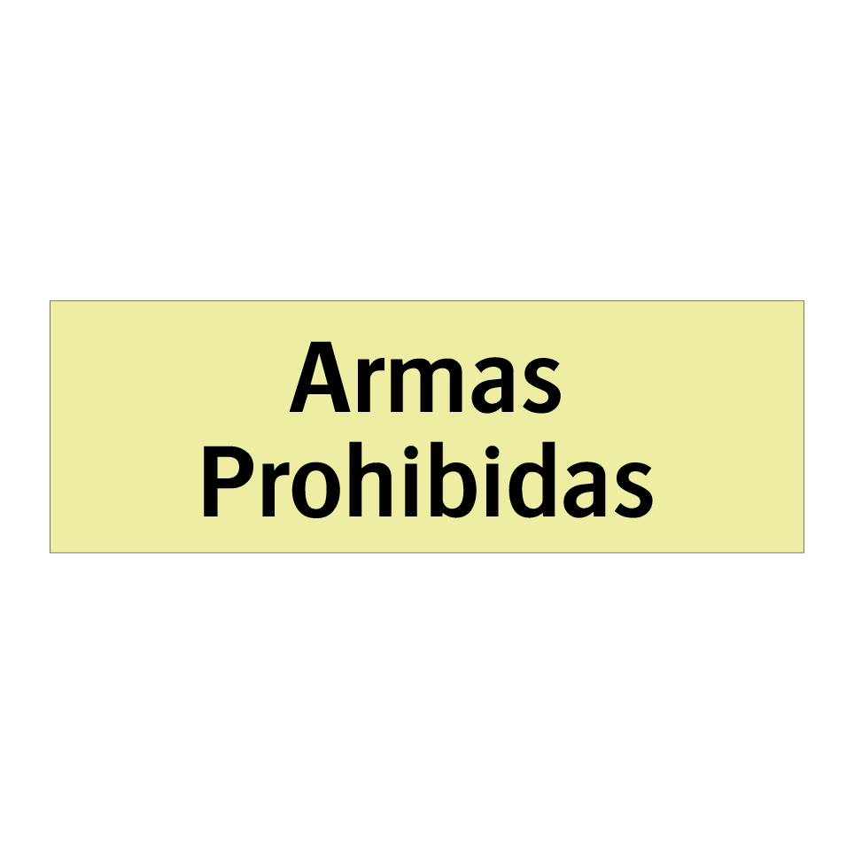 Armas Prohibidas