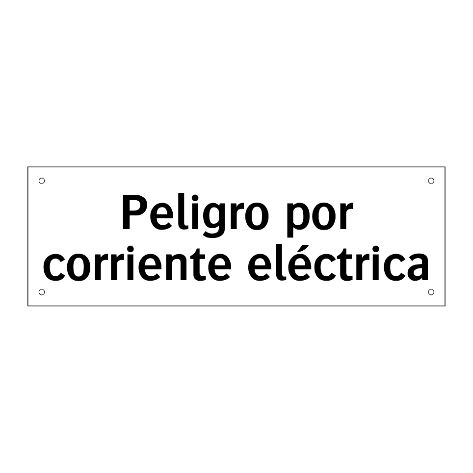 Peligro por corriente eléctrica