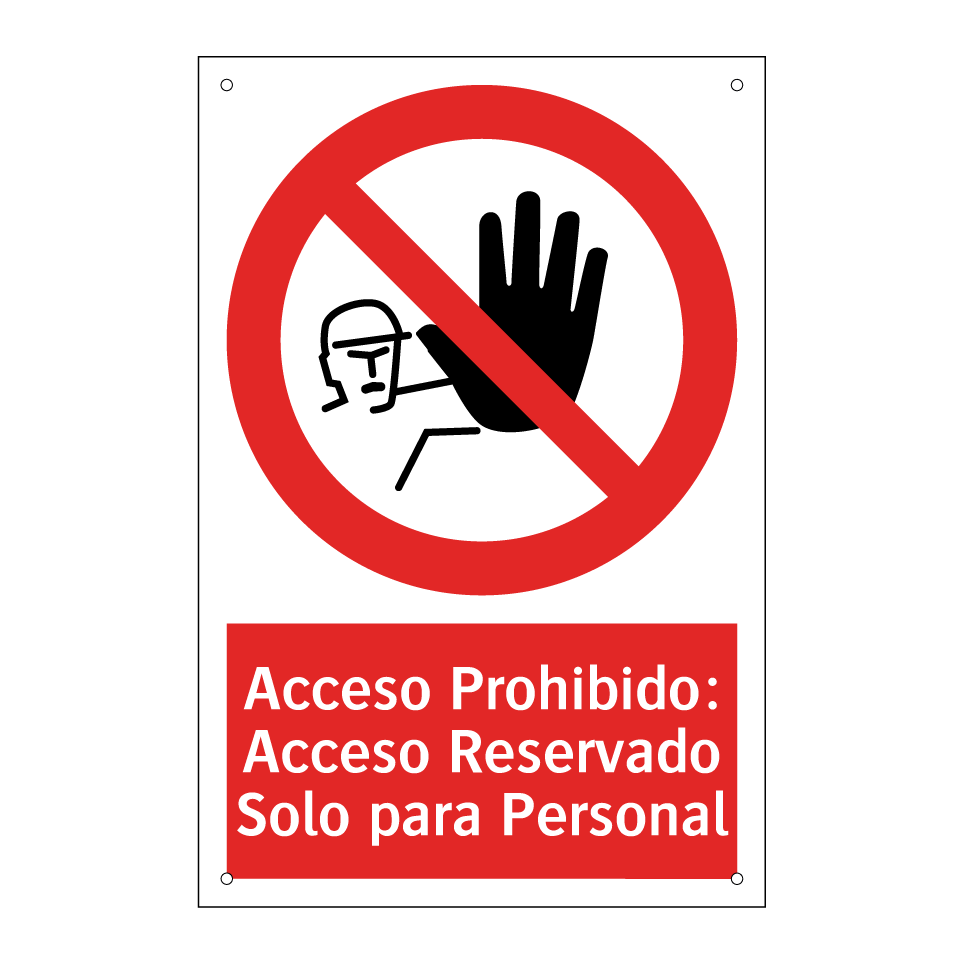 Acceso Prohibido: Acceso Reservado Solo para Personal
