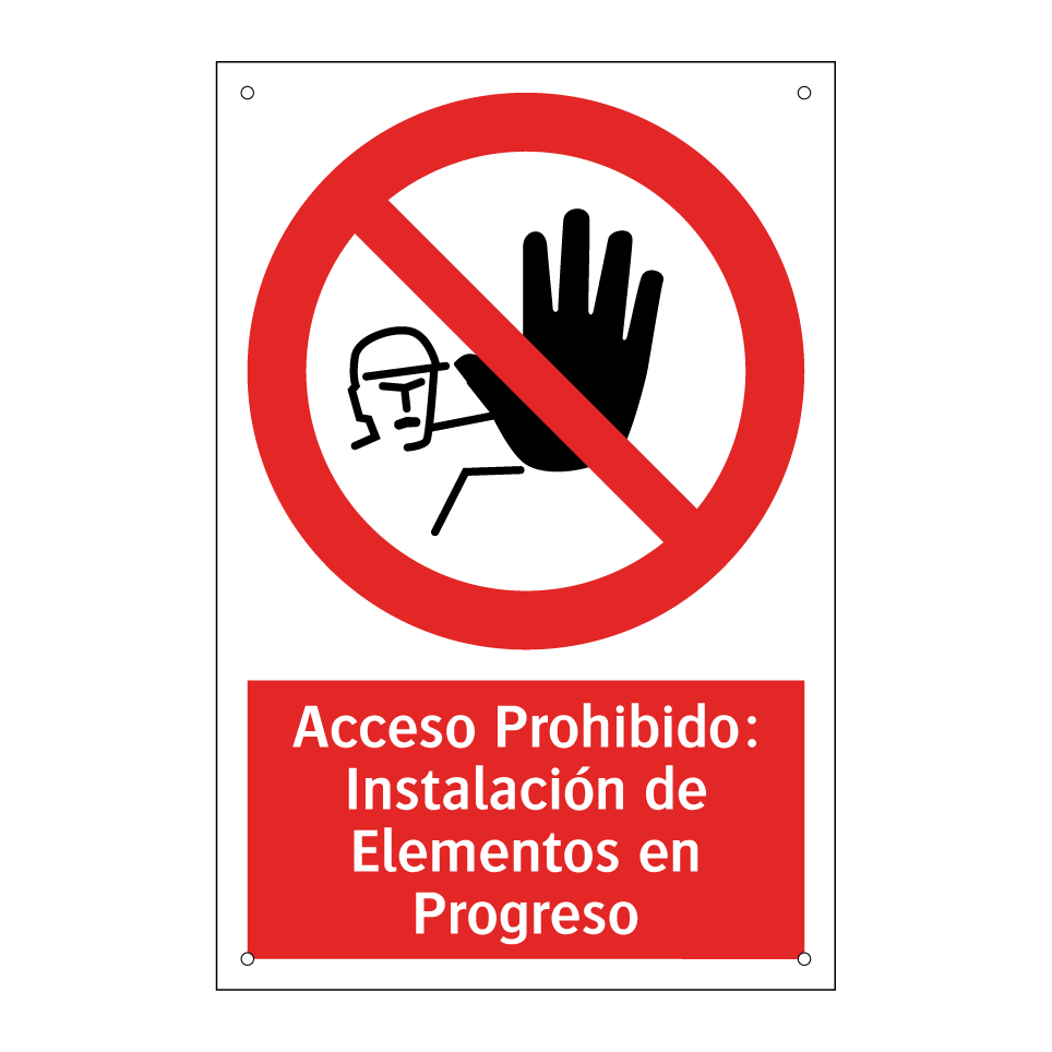 Acceso Prohibido: Instalación de Elementos en Progreso