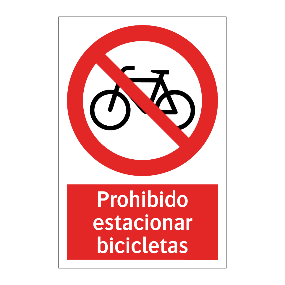 Prohibido estacionar bicicletas