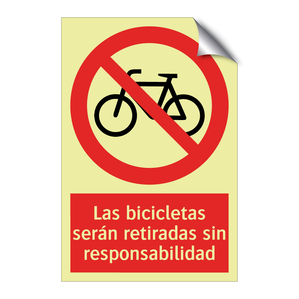 Las bicicletas serán retiradas sin responsabilidad
