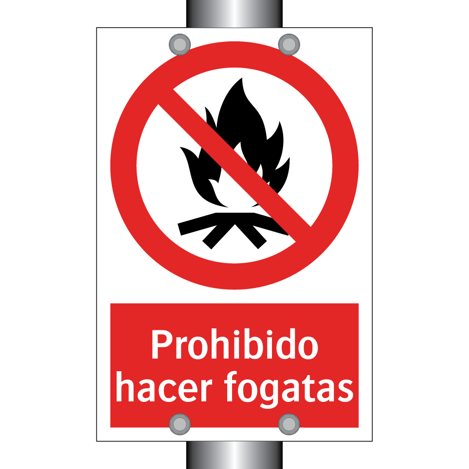Prohibido hacer fogatas