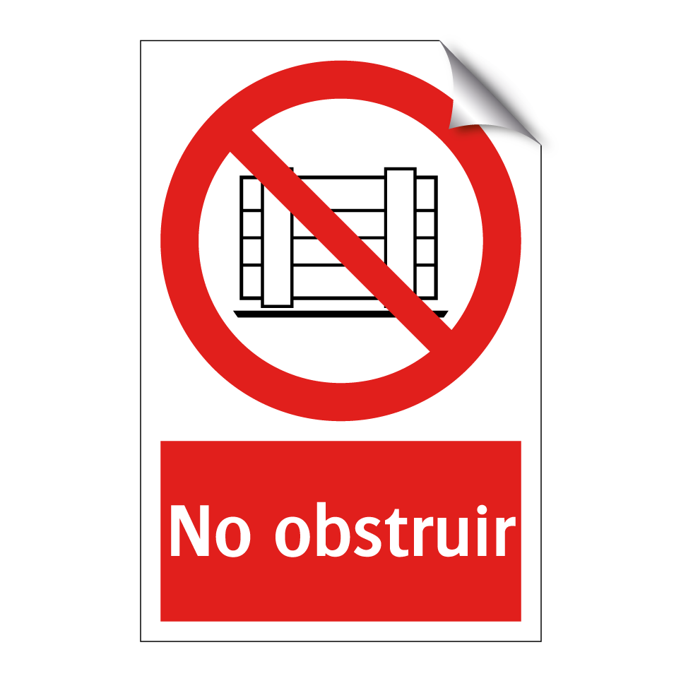 No obstruir