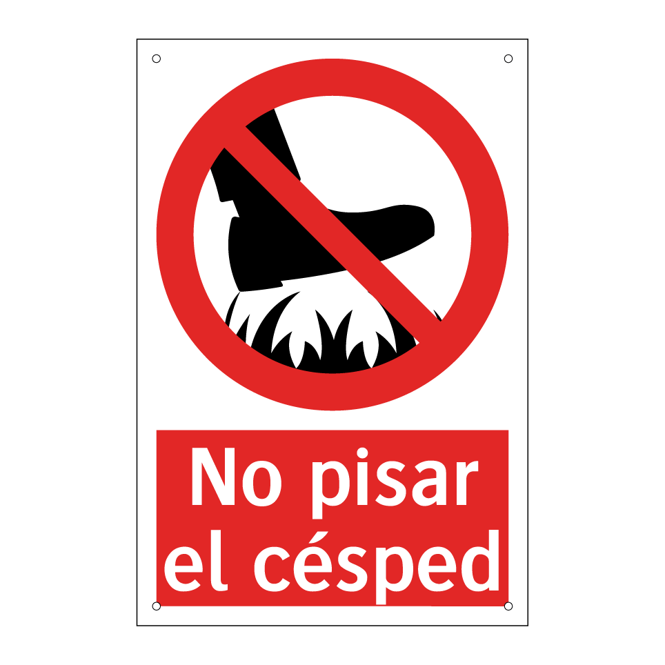 No pisar el césped