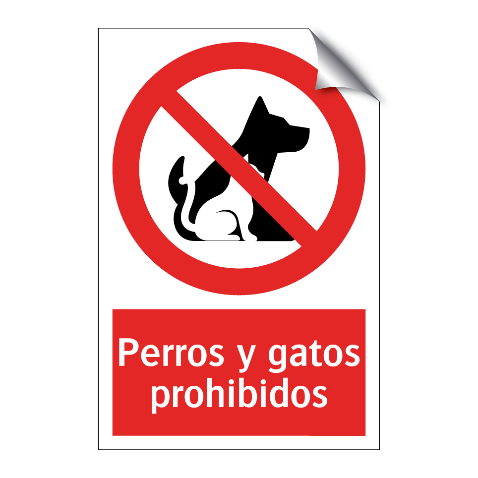 Perros y gatos prohibidos