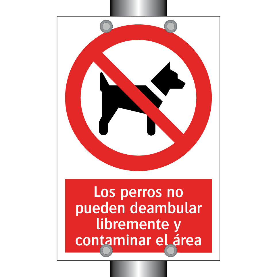 Los perros no pueden deambular libremente y contaminar el área