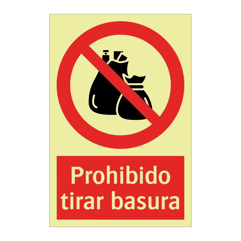Prohibido tirar basura