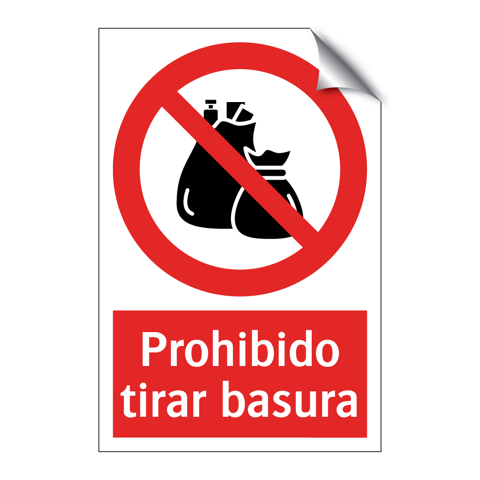 Prohibido tirar basura