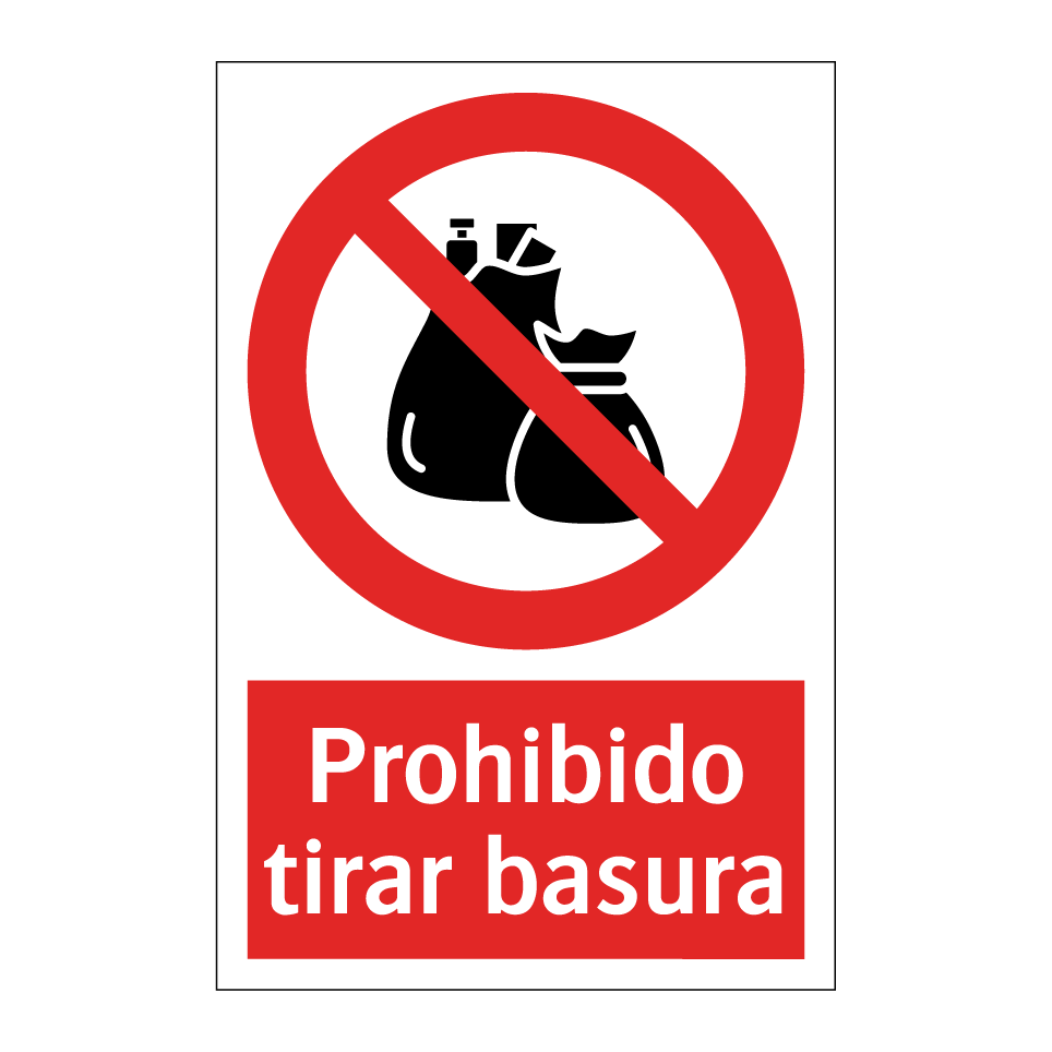 Prohibido tirar basura