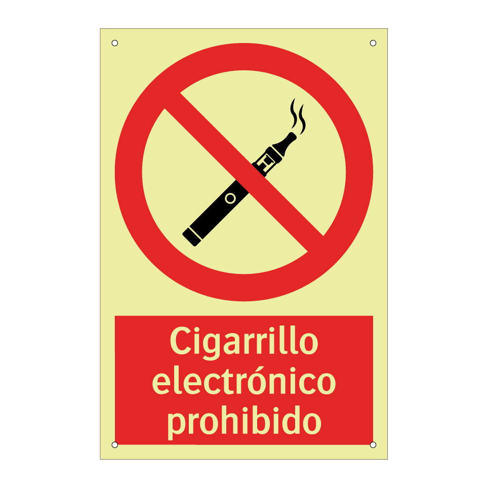 Cigarrillo electrónico prohibido