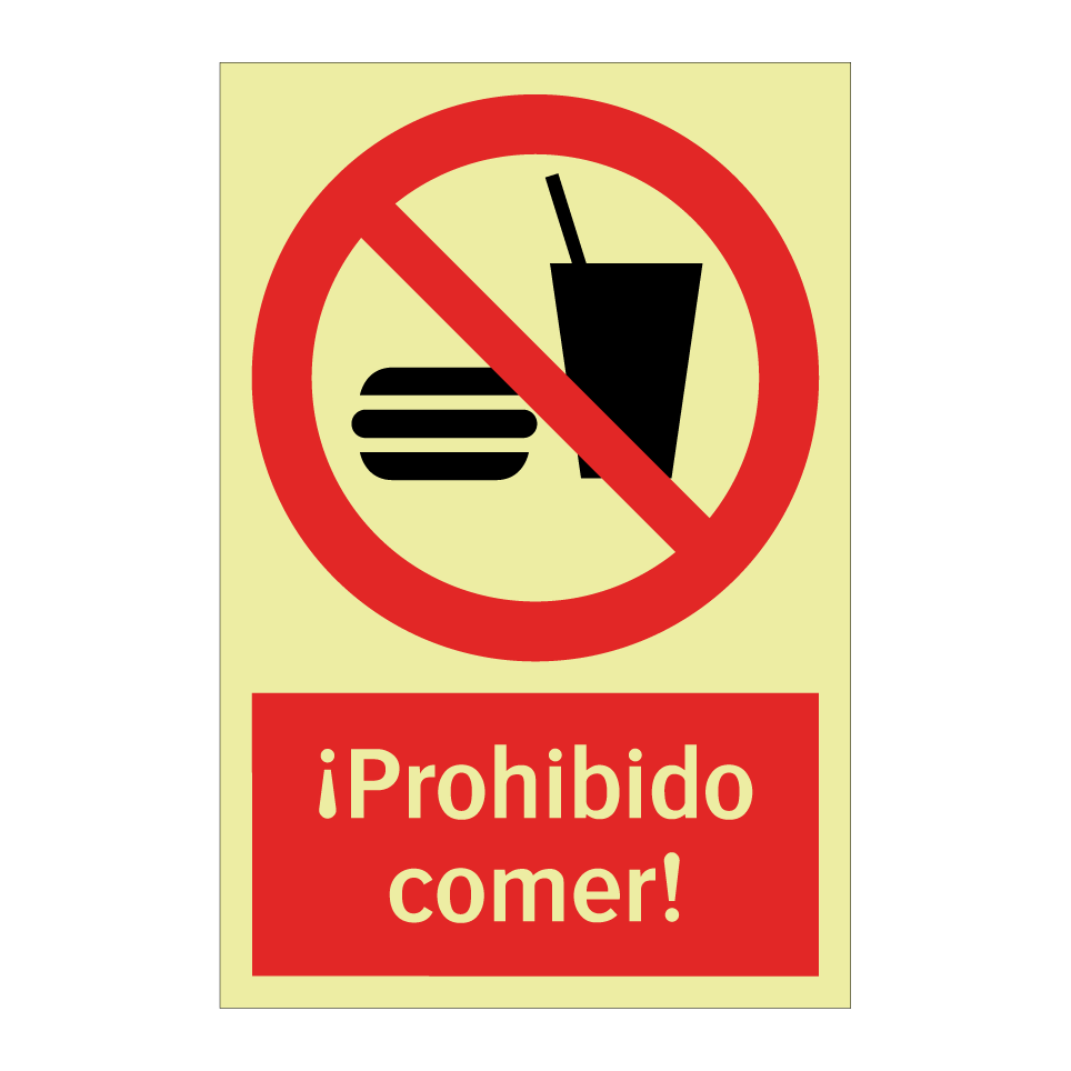 ¡Prohibido comer!