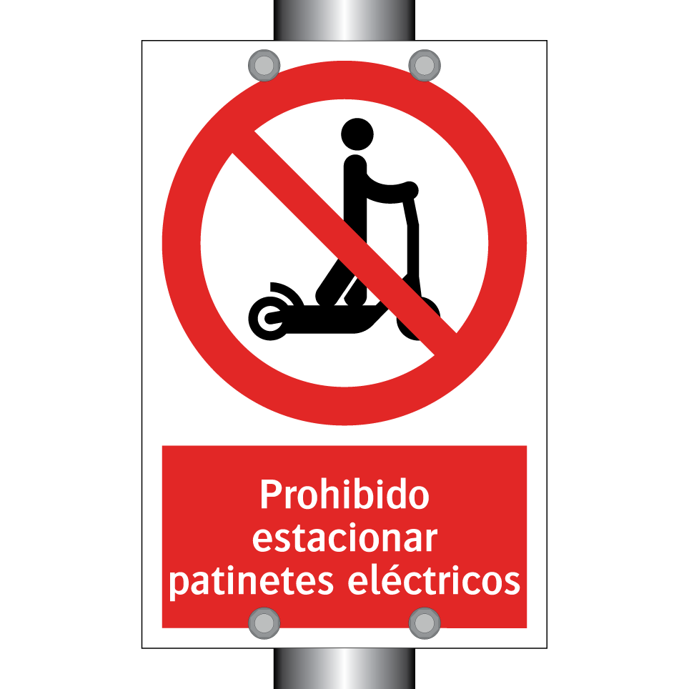 Prohibido estacionar patinetes eléctricos
